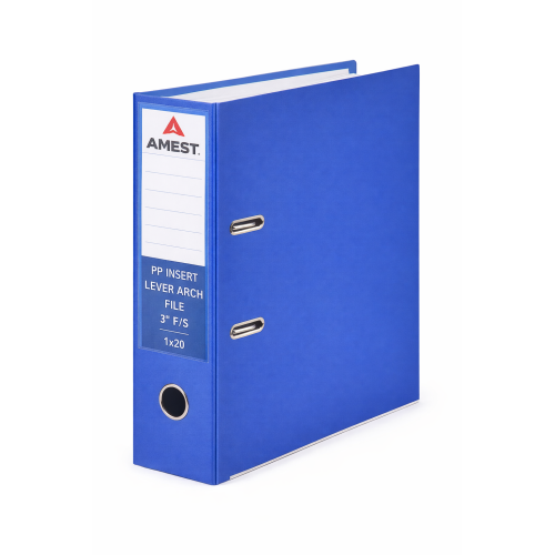 AMEST PP INSERT LEVER ARCH 3'' F/S BLUE 1X20                               